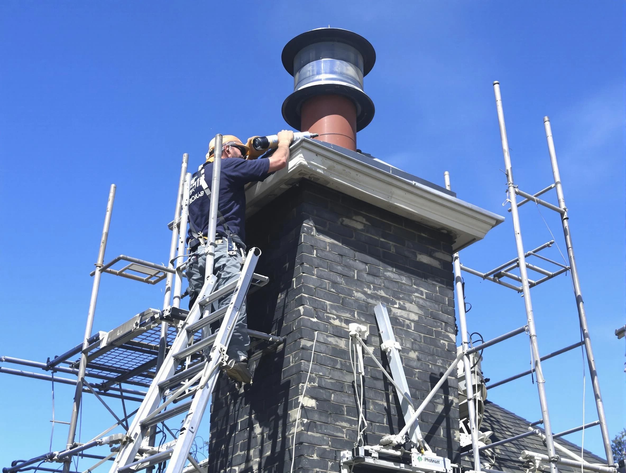 Sturdy chimney crown finished by Weymouth Chimney Sweep in Weymouth, MA