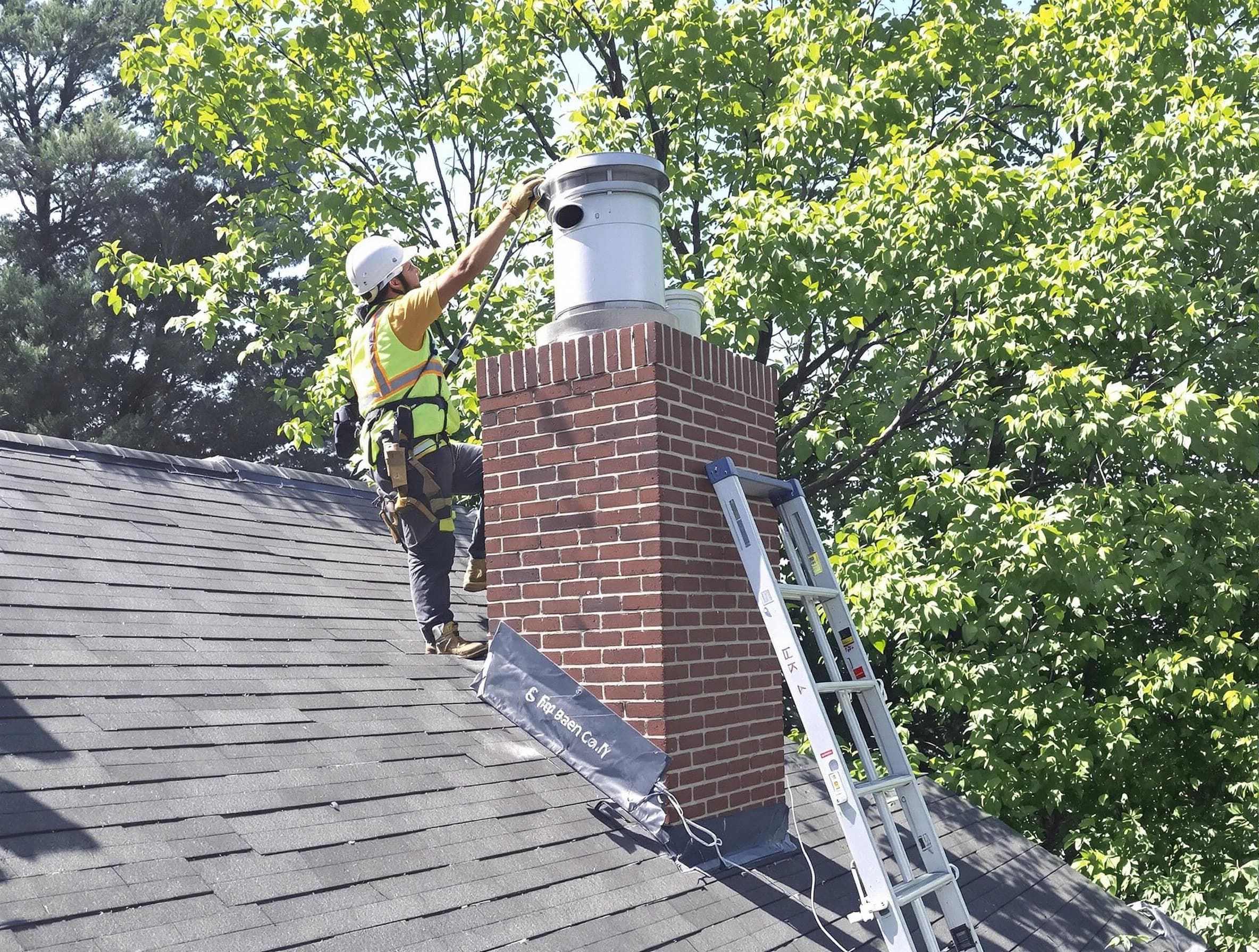 Chimney liner inspection by Weymouth Chimney Sweep in Weymouth, MA