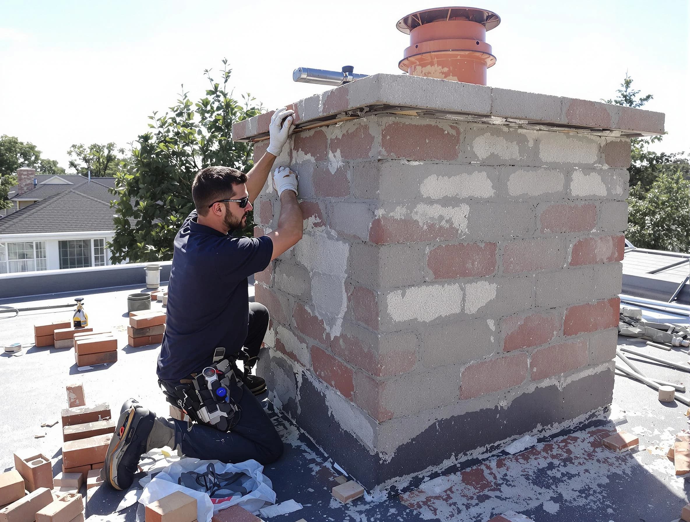 Advanced chimney repair process by Weymouth Chimney Sweep in Weymouth, MA