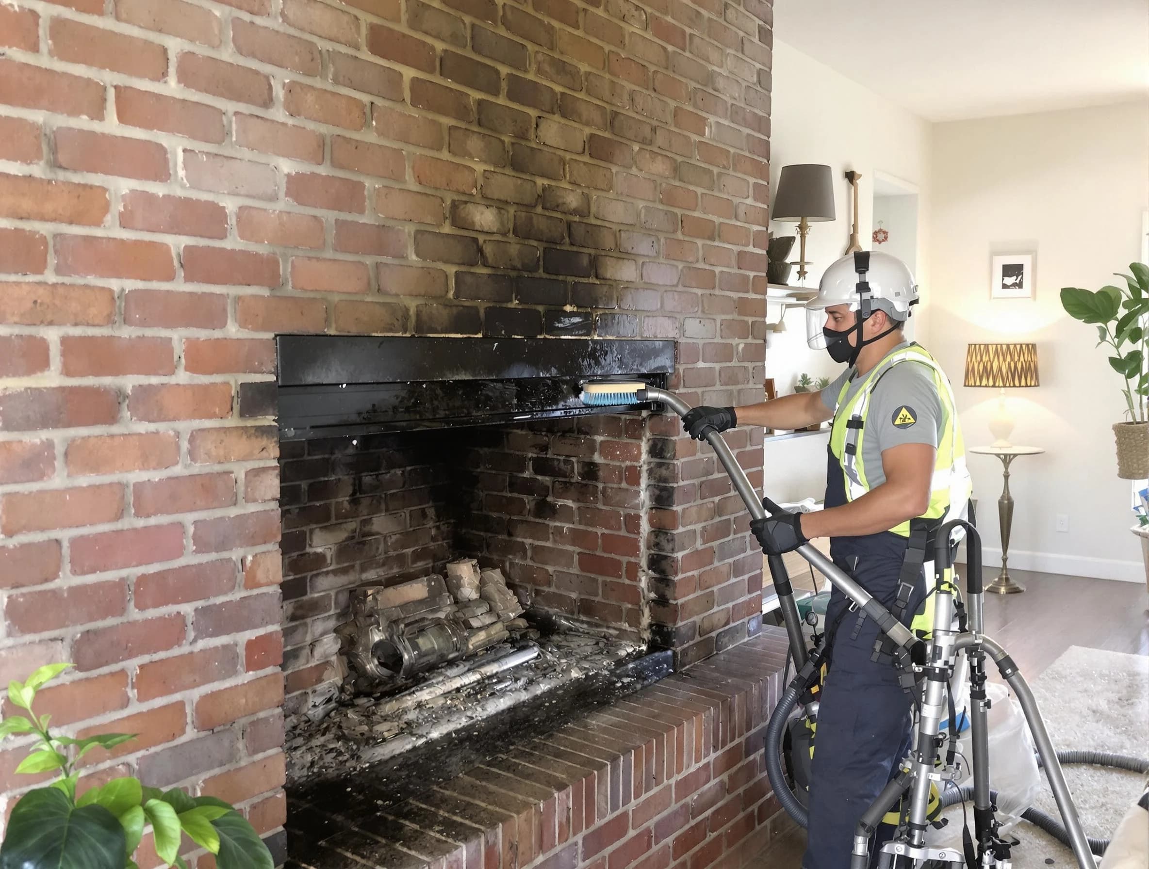 Weymouth Chimney Sweep providing fireplace cleaning services in Weymouth, MA