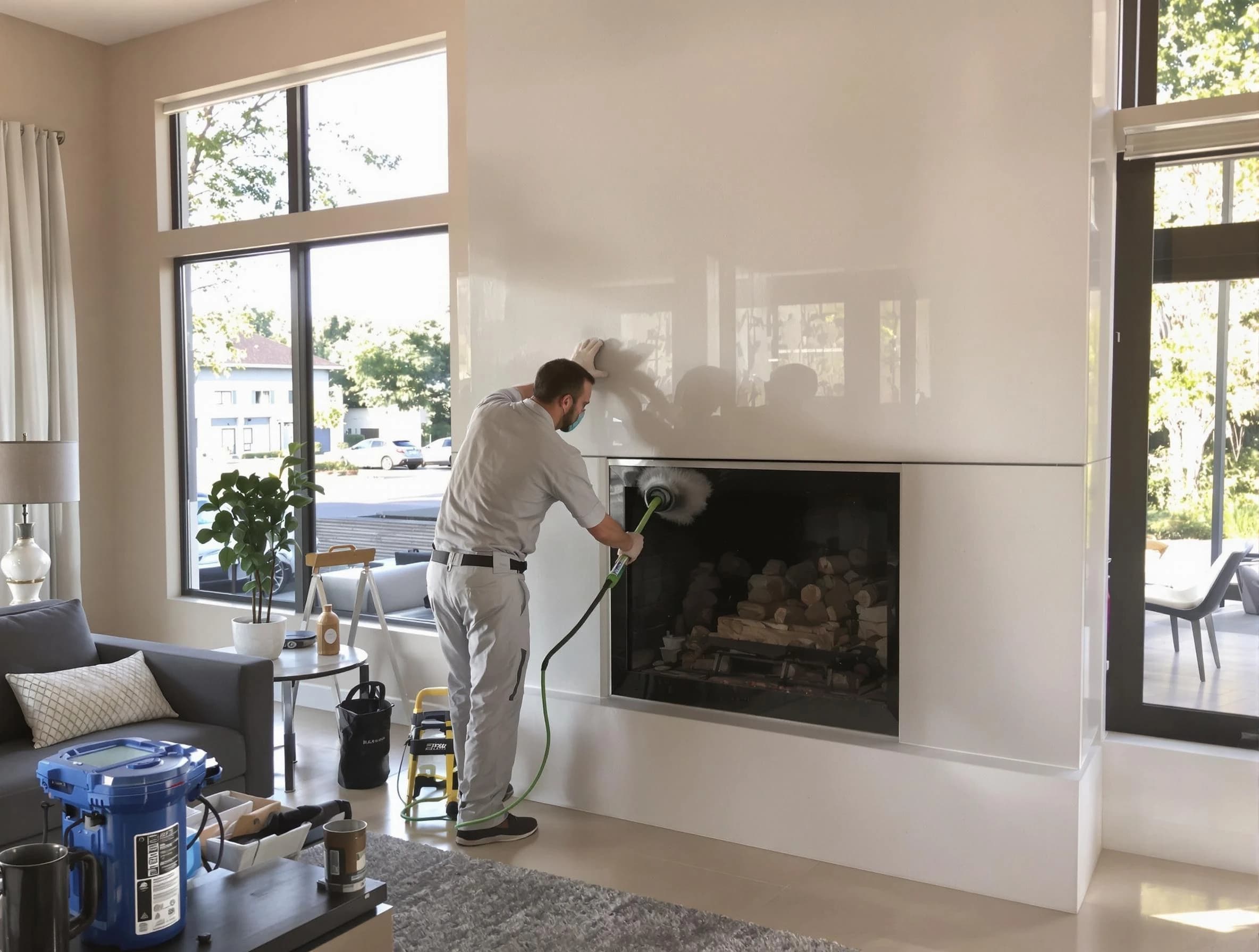 Weymouth Chimney Sweep performing thorough soot removal in Weymouth, MA