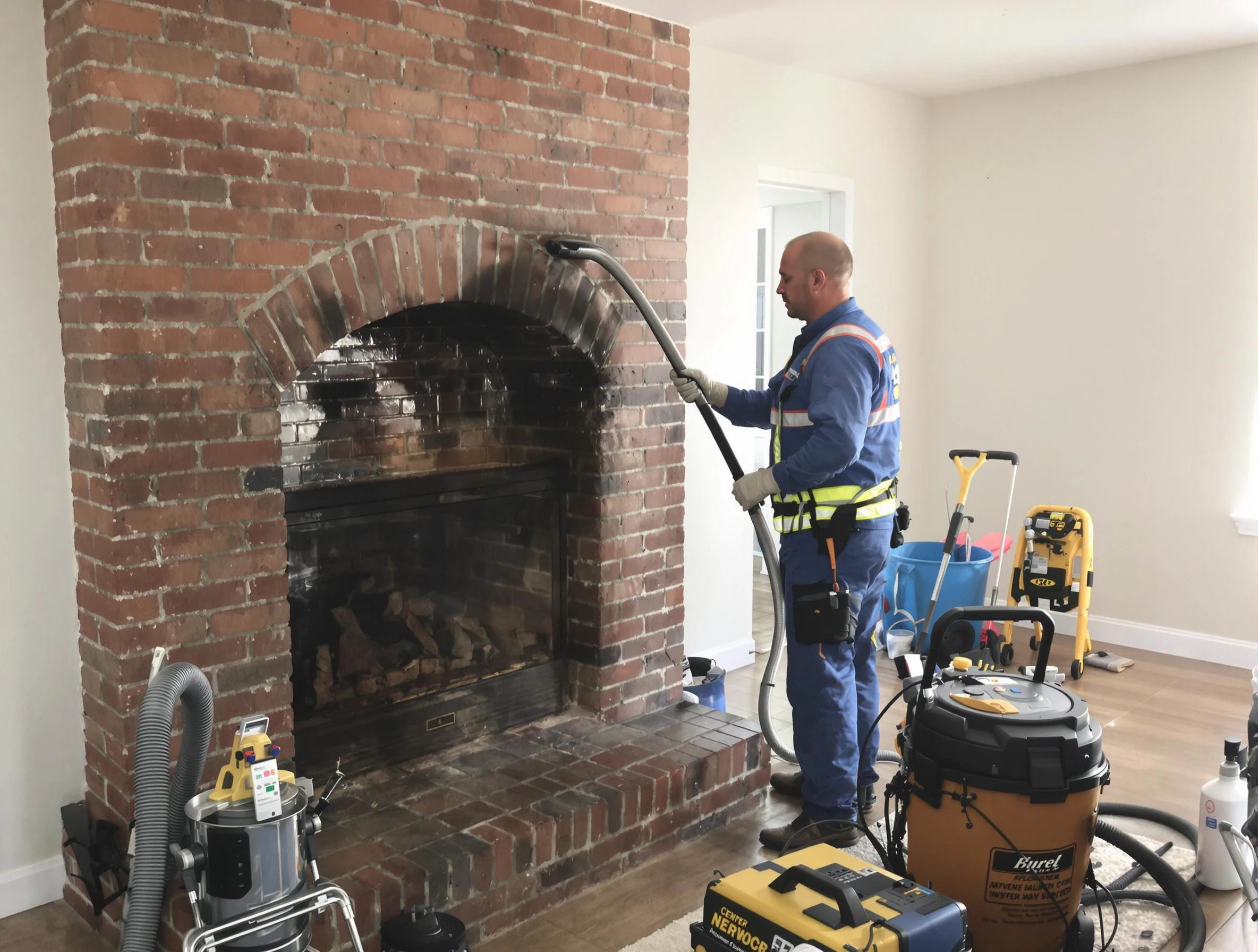 Weymouth Chimney Sweep expert performing detailed chimney sweep in Weymouth, MA