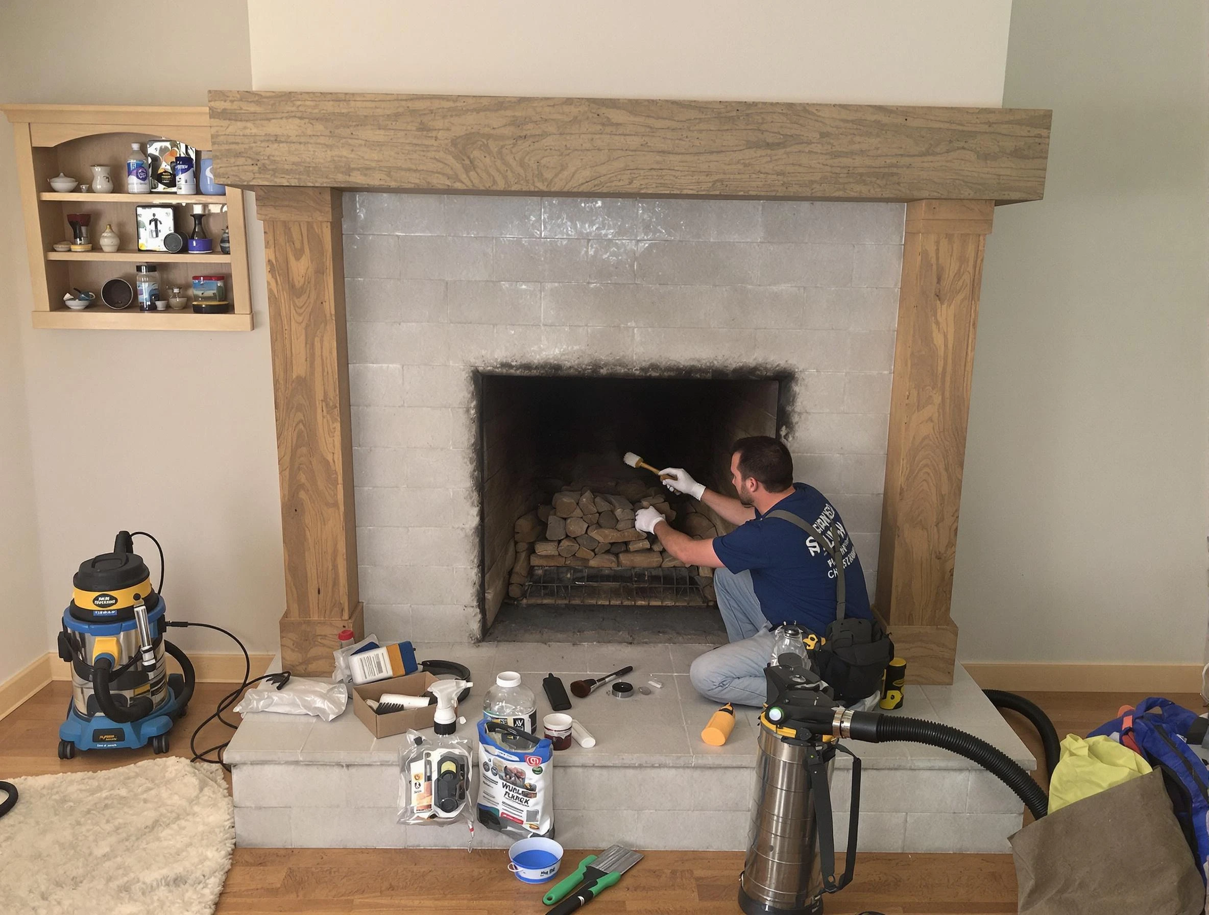 Detailed creosote removal process by Weymouth Chimney Sweep in Weymouth, MA
