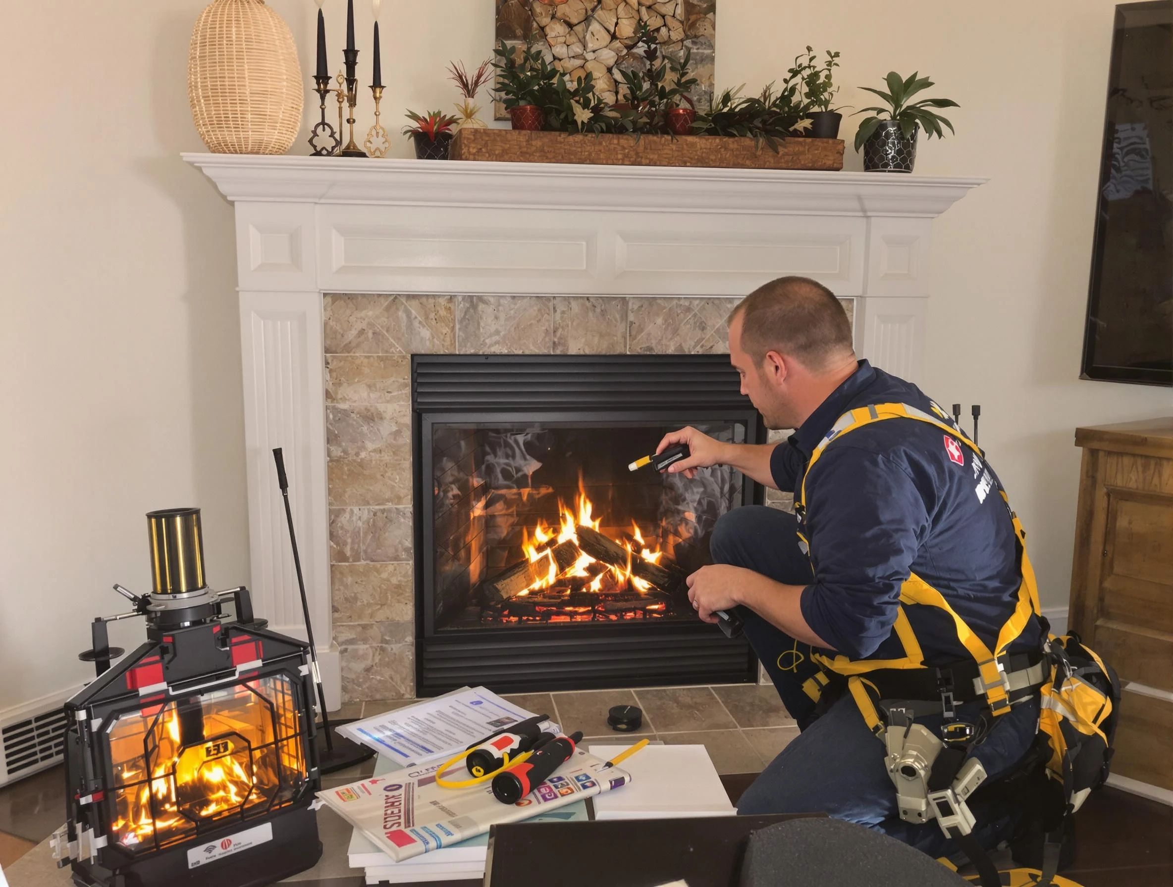 Safety-focused fireplace inspection by Weymouth Chimney Sweep in Weymouth, MA